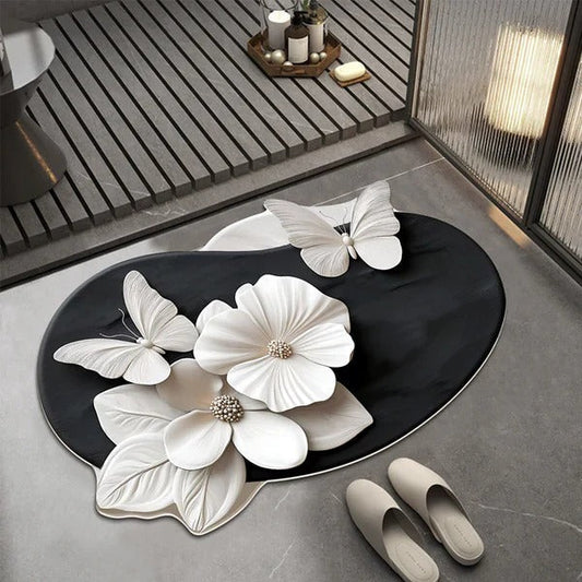 FlowerFusion 3D Floor Mat ( Big Size )